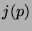 $j(p)$
